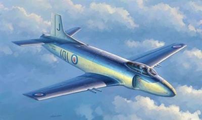 Maquette avion Trumpeter Supermarine Attacker F.1- - Maquette d'avion