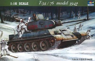 Trumpeter 00905&nbsp;mod&egrave;le Kit T 34/76&nbsp;Soviet R&eacute;servoir (1942)