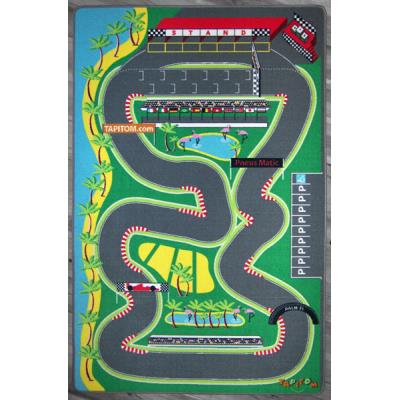 TAPITOM Tapis enfant  &ndash; Circuit de voitures - 130 x 200 cm