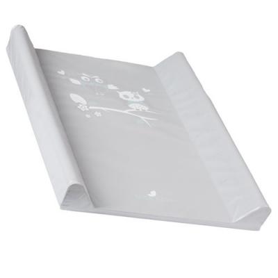 TEGA BABY Matelas plan &agrave; langer luxe pour b&eacute;b&eacute; 50 X 70 cm, Motif:Chouette - gris