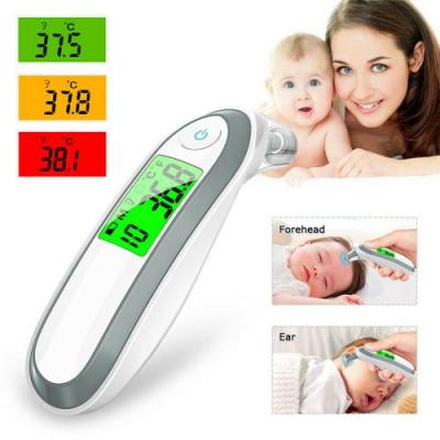  Thermom&egrave;tre infrarouge de fi&egrave;vre de corps d'IR num&eacute;rique b&eacute;b&eacute; / adulte front et d'oreille 