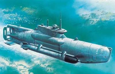 ICM U-boat Type Xxviib seehund Late - 1:72e - 