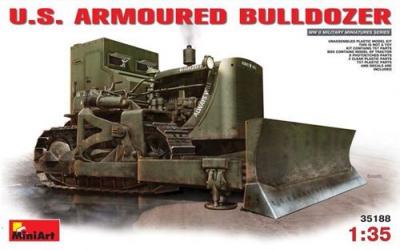  Maquette camion Mini Art US Bulldozer Arm&eacute;- 1/35 - Maquette de camion