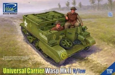  Maquette Riich Universal Carrier Wasp Mk.II avec &eacute;quipage- 1/35 - Maq