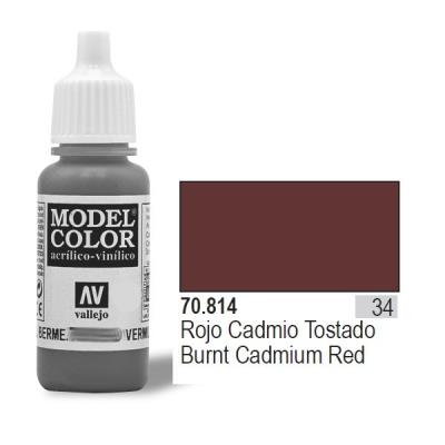 VALLEJO  acrylic model color - burnt cadmium red - val814 vall-70814