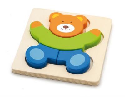 VIGA TOYS Puzzle en bois ourson 50169 animaux moins 100 pieces - 