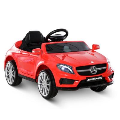 HOMCOM Voiture v&eacute;hicule &eacute;lectrique enfant 6 V 3 Km/h max. t&eacute;l&eacute;commande effets sonores + lumineux Mercedes GLA AMG rouge 