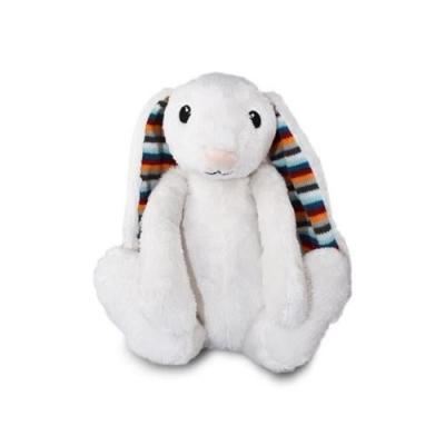 ZAZU  musical en peluche avec son rythme cardiaque, Bibi le lapin, gris