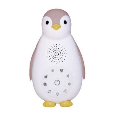  ZAZU Bo&icirc;te &agrave; musique Bluetooth Zoe le pingouin, veilleuse, rose