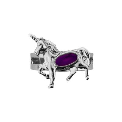 1001KDO CHEVALIERS & FEES Bague d'humeur Licorne 