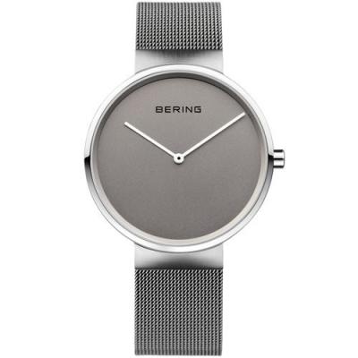 BERING Montre Mixte Bracelet Milanais Gris Cadran Rond  14539_077