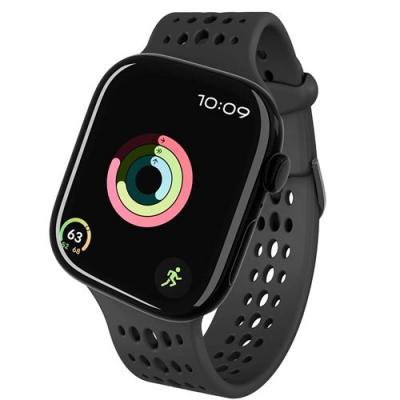 DECODED  Bracelet Ares O pour Apple Watch 38 &agrave; 42mm en Silicone Noir