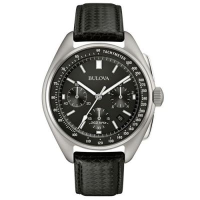 BULOVA  Hommes Chronographe Quartz Montre avec Bracelet en Cuir 96B251