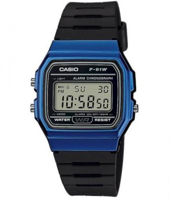 CASIO  Montre Homme F-91WM-2AEF Chronographe, Montre numerique