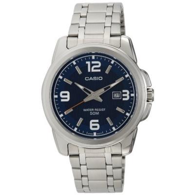 CASIO  Montre &eacute;l&eacute;gante MTP-1314D-2A, Bleu, Classique