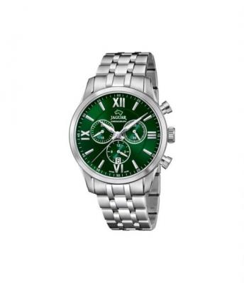 JAGUAR Montre Homme  J963/3 Vert Argent&eacute;