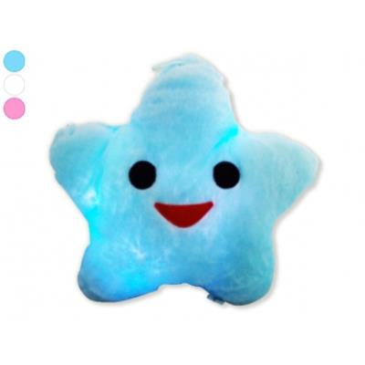 TOTALCADEAU Coussin &Eacute;toile &Eacute;clairage Leds Lumineux Oreiller, Veilleuse Rose