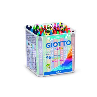 GIOTTO  Pot de 96 craies &agrave; la cire CERA, diam&egrave;tre 8,5 mm Violet