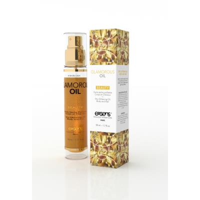 EXSENS Huile S&egrave;che Paillet&eacute;e Corps et Cheveux Glam Oil