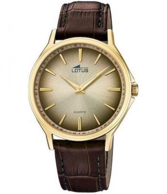 LOTUS  Watches Homme Analogique Classique Quartz Montre avec Bracelet en Cuir 18517/1