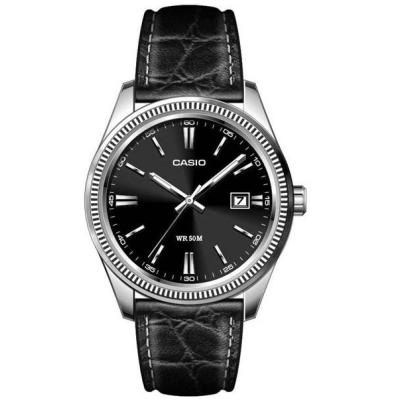 CASIO Montre  Collection MTP-1302L-1AVEF Bracelet Cuir Noir