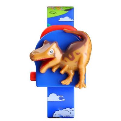 OEM Montre enfant num&eacute;rique LED avec dinosaure 3D - Bleu 