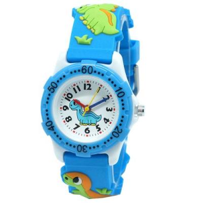 OEM Montre enfant quartz etanche Mignon - Motif Dinosaure 3D - Azul 
