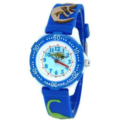 OEM Montre enfant quartz etanche - Motif Dinosaure 3D - Azul 