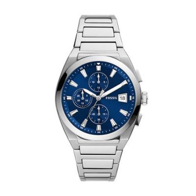 FOSSIL Montre Everett de chronographe en acier inoxydable pour homme, FS5795