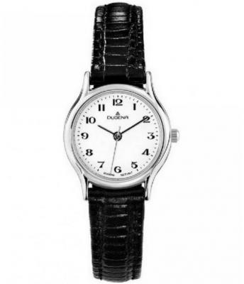  Dugena - 4460536 - Montre Femme - Quartz - Analogique - Bracelet Cuir Noir