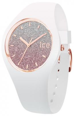 ICE-WATCH - ICE Lo White Pink - Montre Blanche pour Femme avec Bracelet en Silicone - 013427 (Small)