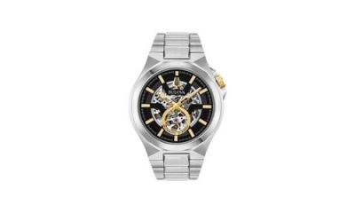 BULOVA  Homme Analogique Automatiquement Montre avec Bracelet en Acier Inoxydable 98A224