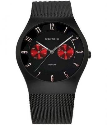 BERING  Time - 11939-229 - Montre Homme - Quartz Analogique - Bracelet Titanium Noir