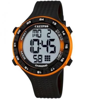 CALYPSO Montres Homme - Watches K5663/3 Montre Digitale Alarme Bracelet Plastique Noir