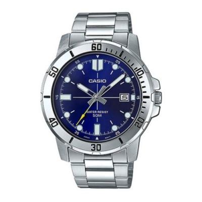 CASIO  MTP-VD01D-2B montre quartz homme Bleu