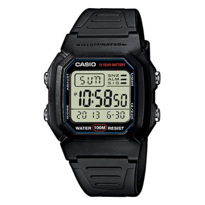 CASIO  Hommes Digital Quartz Montre avec Bracelet en R&eacute;sine W-800H-1AVDF