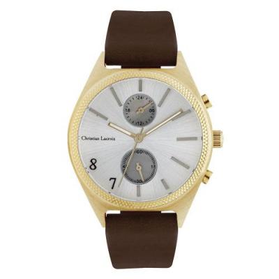 CHRISTIAN LACROIX  Homme Analogique Quartz Montre avec Bracelet en Acier Inoxydable CLMS1811