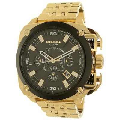 DIESEL Montre Homme  BAMF DZ7378 Acier dor&eacute; cadran noir