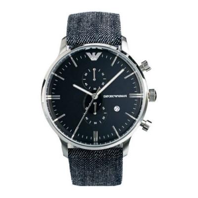 EMPORIO ARMANI Montre Homme  Classic Retro AR1690 Bracelet Jeans