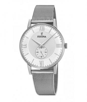 FESTINA Montre  F20568/2 Argent&eacute;, Bracelet En Acier, Homme