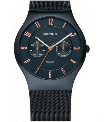 BERING  Uhr blau 11939-393 mens watch Saphire glass multifunction Titan