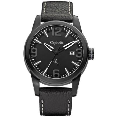 ORPHELIA Montre  East End-132-6711-44 en Cuir Noir