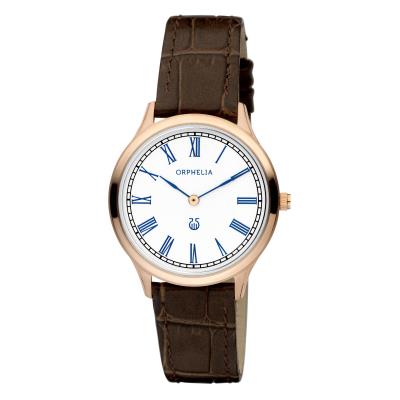 ORPHELIA  Montre Marron Analogique Femmes Lavardin Or11600