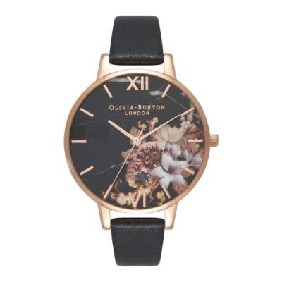 OLIVIA BURTON Montre Femme  Dancing Daisy Rose Gold & Black OB16CS01