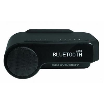 SCHNEIDER Radio Reveil Sc370acl - 20 Places De M&eacute;moires - Afficheur Lcd - Noir