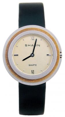 SHAON  Montre -36-6014-24 en Cuir Noir
