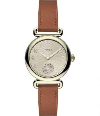 TIMEX -Montre Analogique pour Femme &agrave; movement Quartz en Cuir - TW2T88000