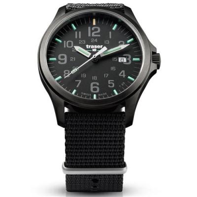 TRASER Officer Pro Homme Analogue Quartz Montre avec Bracelet en Nylon 107422