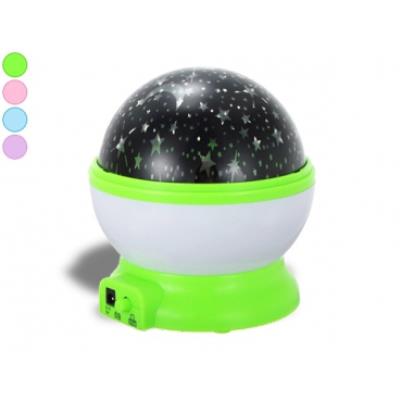 TOTALCADEAU Veilleuse exceptionnelle avec projection de ciel &eacute;toil&eacute; mauve lumineux lumiere deco LED