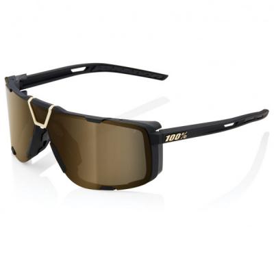 100PERCENT  Lunettes De Soleil Eastcraft Soft Tact Black Soft Gold Mirror Lens 